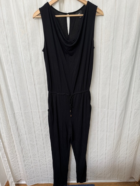 Mossimo Supply Co. Pants - Mossimo Black Drape Neck Jumpsuit with Pockets